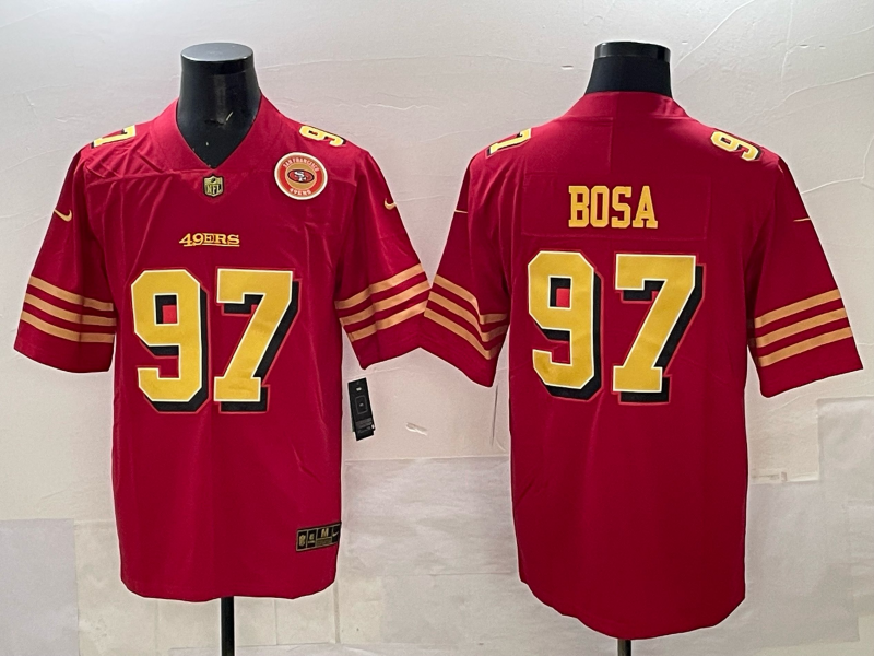 Men San Francisco 49ers #97 Bosa Red  Nike Limited NFL 2025 Jersey 002